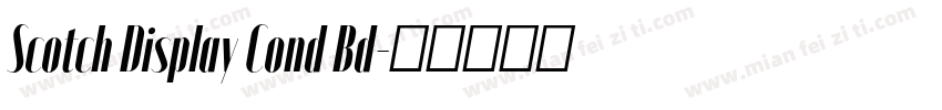 Scotch Display Cond Bd字体转换